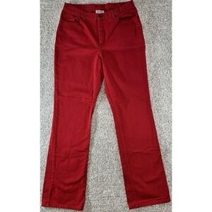 Newport News Red Straight Leg Jeans
